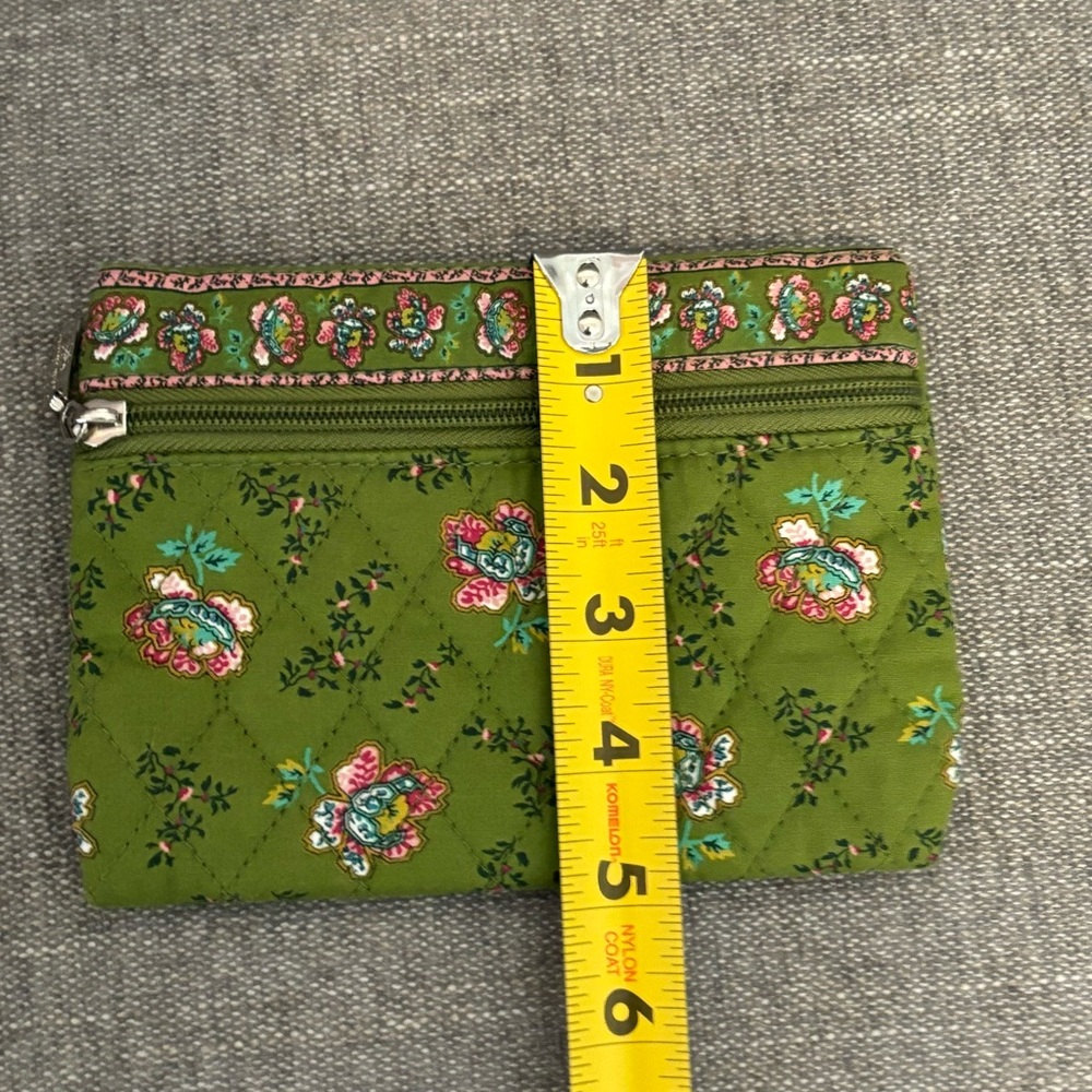 Americana by Sharif Patterned Cosmetic Green Zip Bag Set - Picture 11 of 13